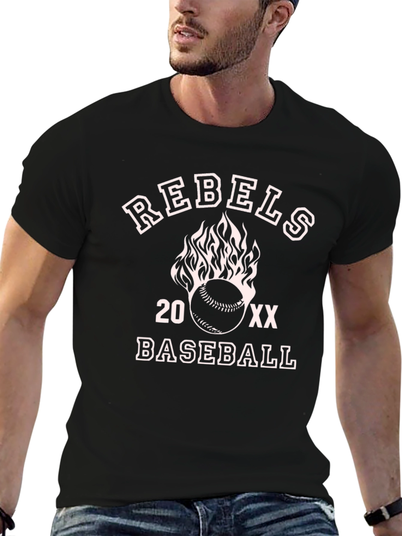 Rebels Baseball Graphic T-Shirt