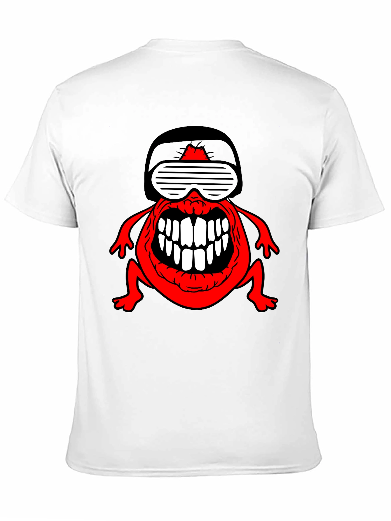 Crazy Red Monster T-Shirt - Unique Graphic Tee