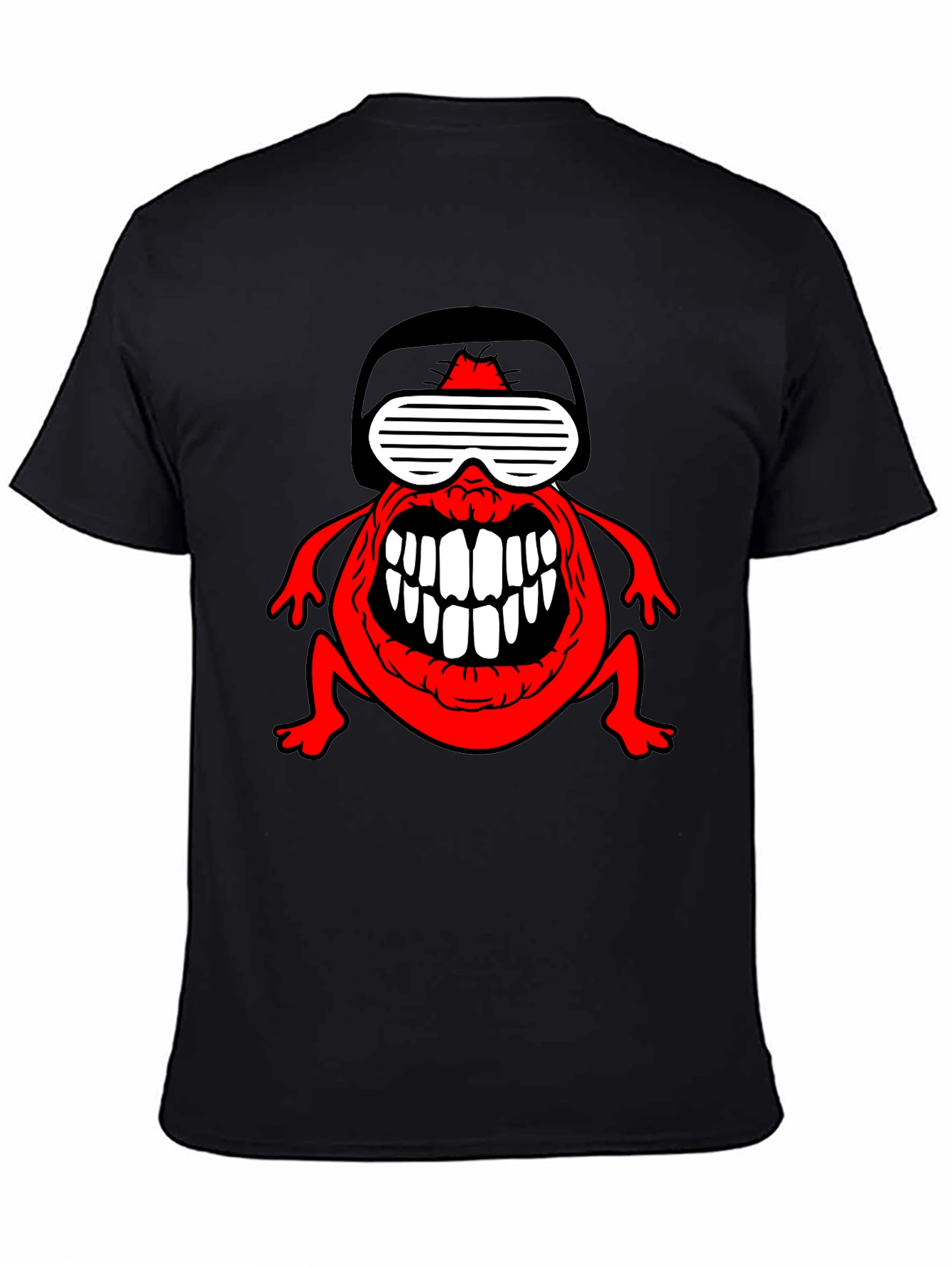 Crazy Red Monster T-Shirt - Unique Graphic Tee