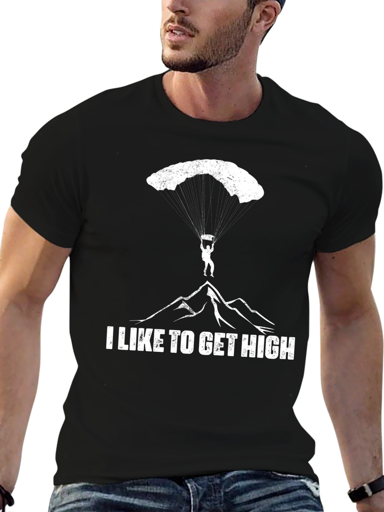 I Like to Get High Skydiving T-Shirt