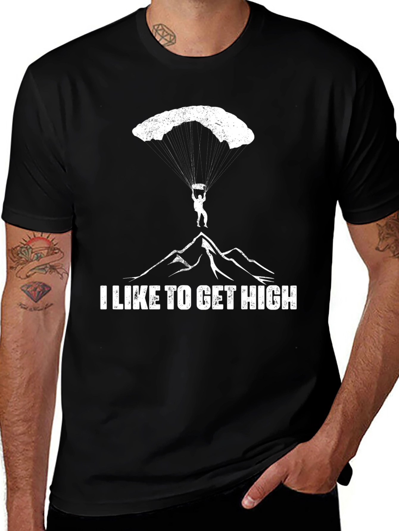 I Like to Get High Skydiving T-Shirt