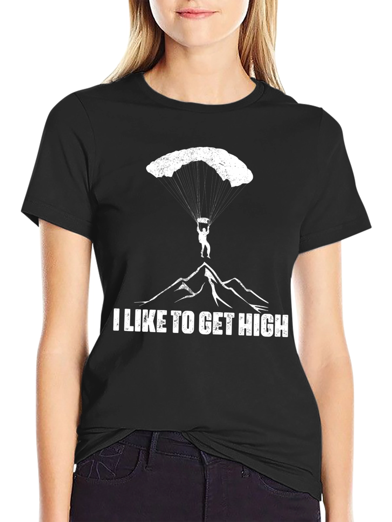 I Like to Get High Skydiving T-Shirt