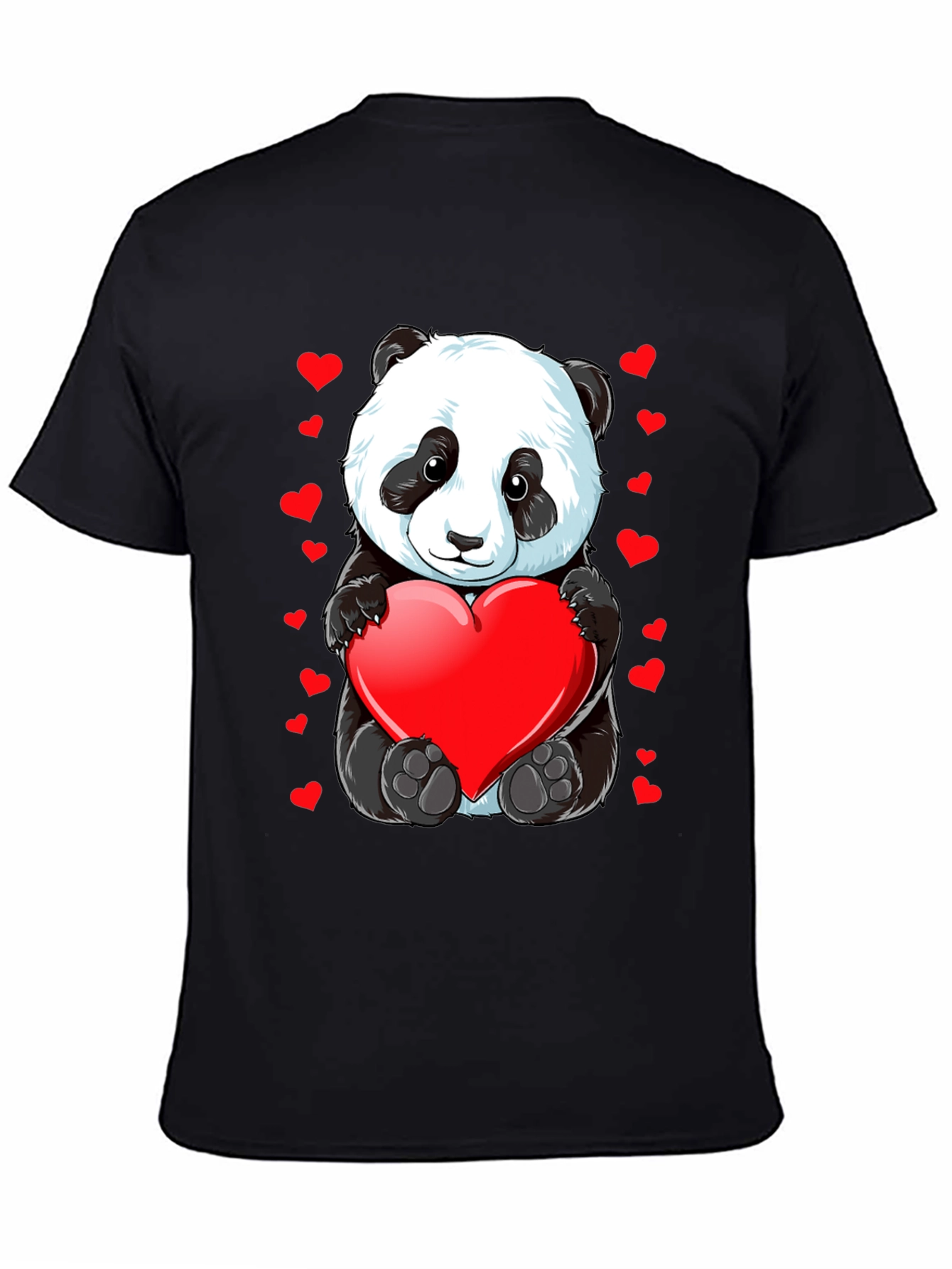Cute Panda with Heart T-Shirt - Valentines Day Gift