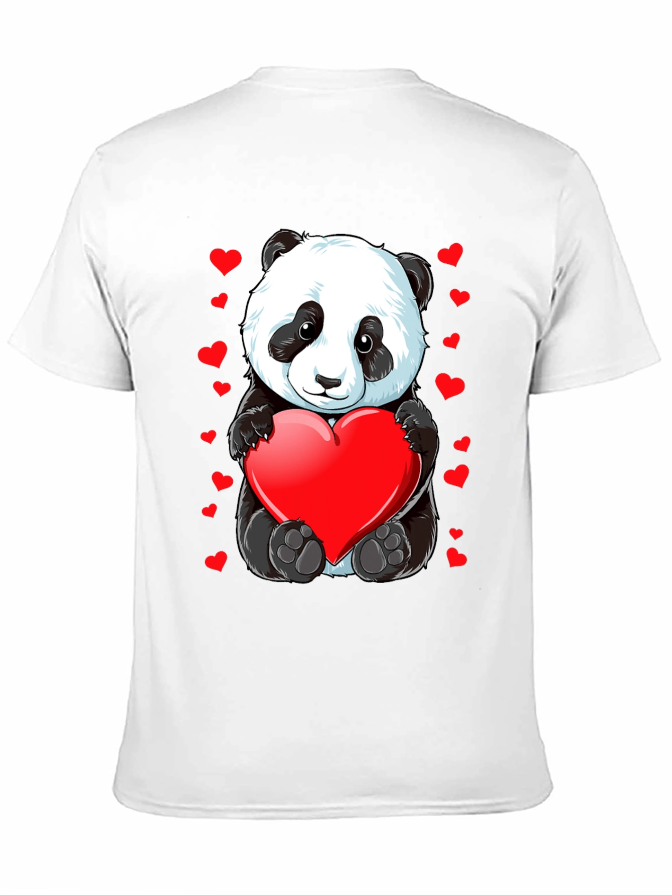 Cute Panda with Heart T-Shirt - Valentines Day Gift