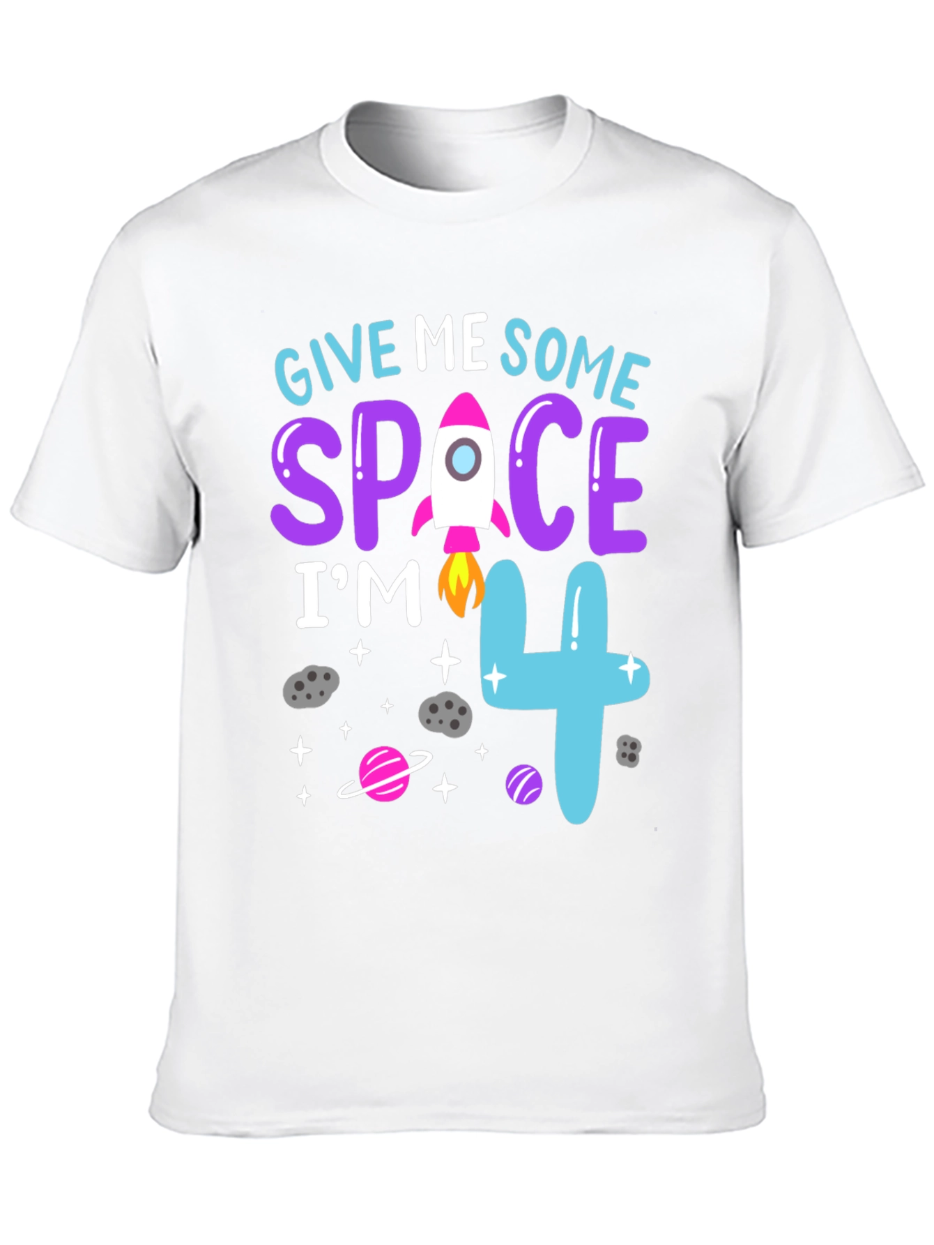Give Me Some Space Im 4 Birthday Shirt