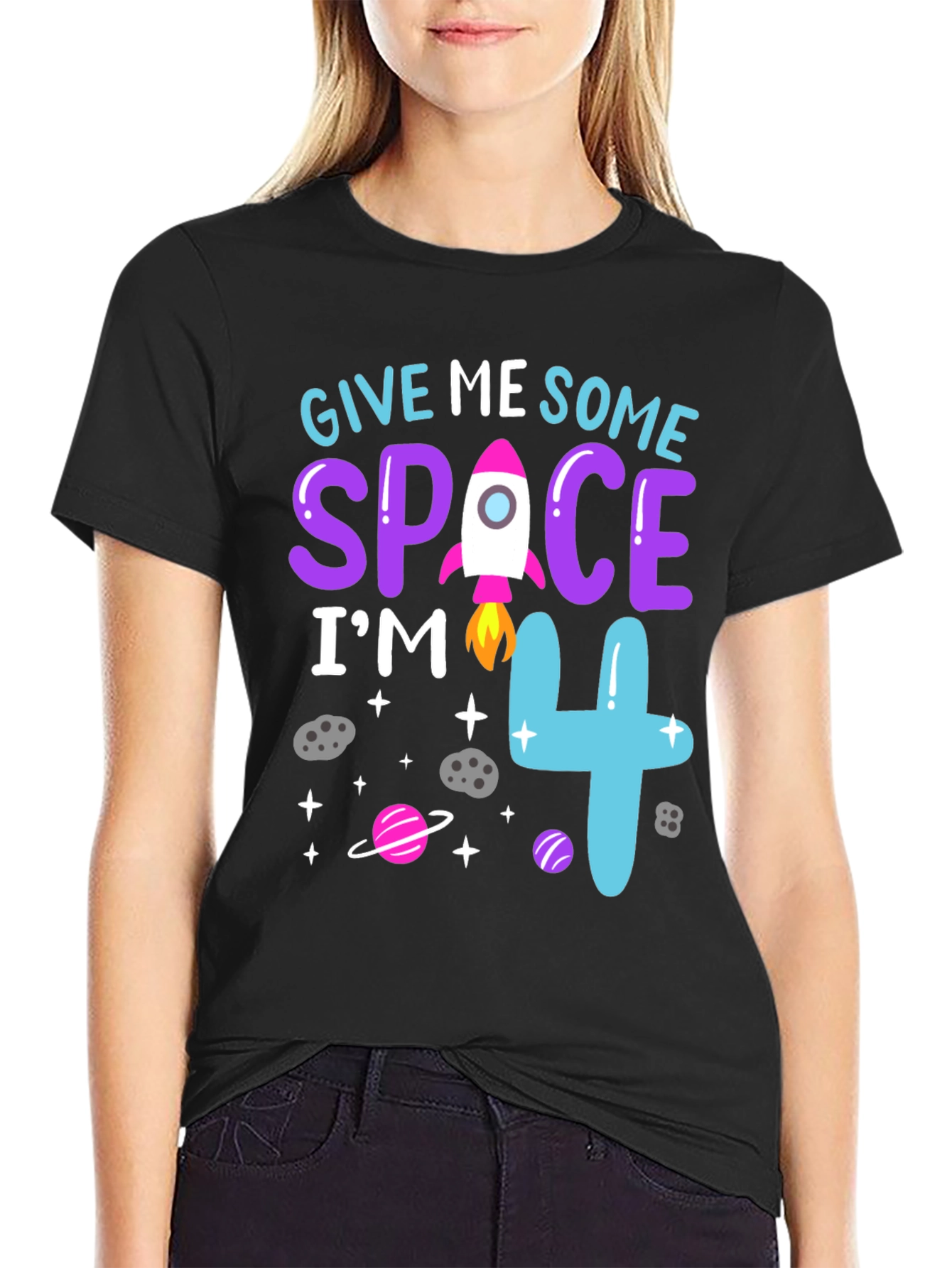 Give Me Some Space Im 4 Birthday Shirt