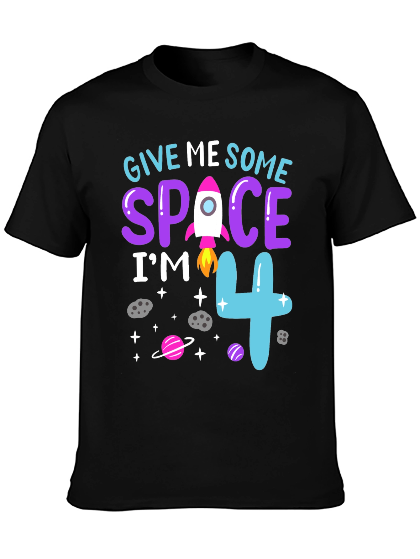 Give Me Some Space Im 4 Birthday Shirt