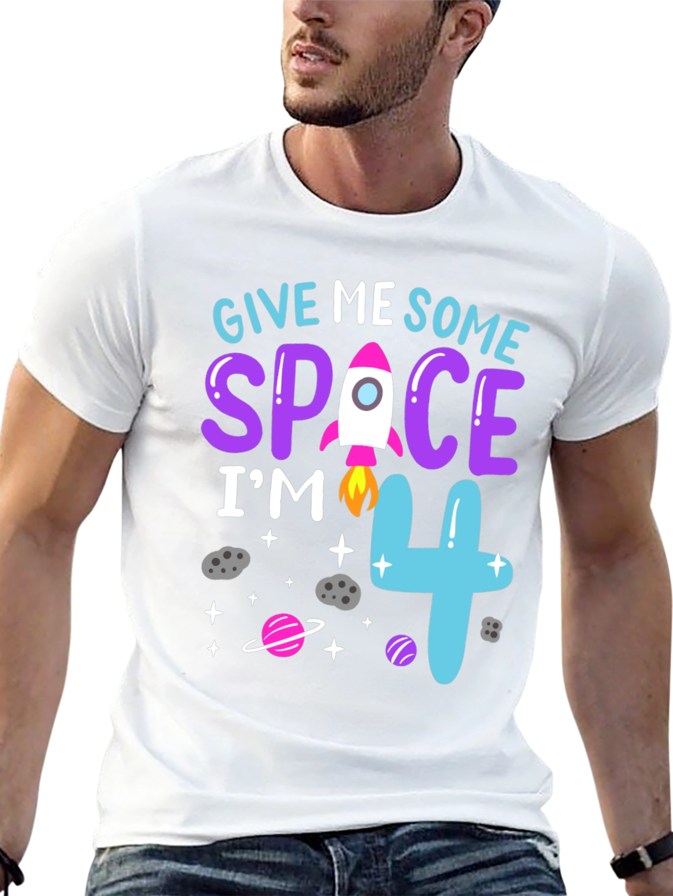 Give Me Some Space Im 4 Birthday Shirt