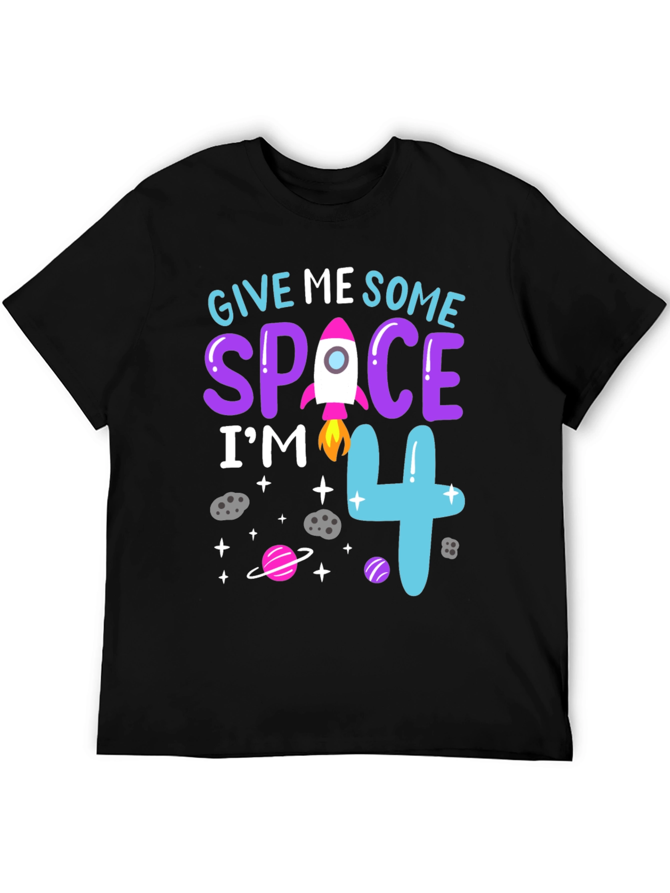 Give Me Some Space Im 4 Birthday Shirt