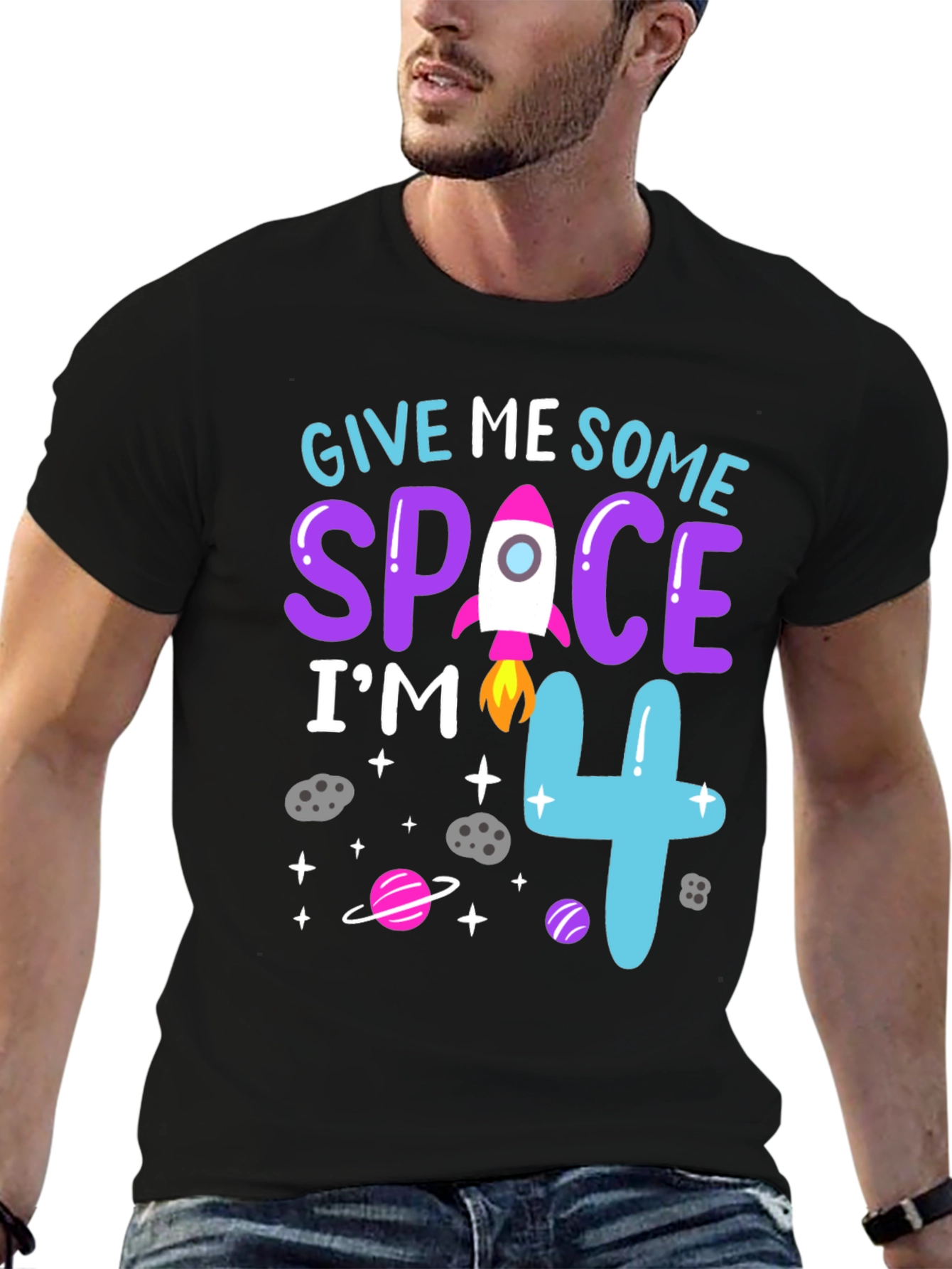 Give Me Some Space Im 4 Birthday Shirt