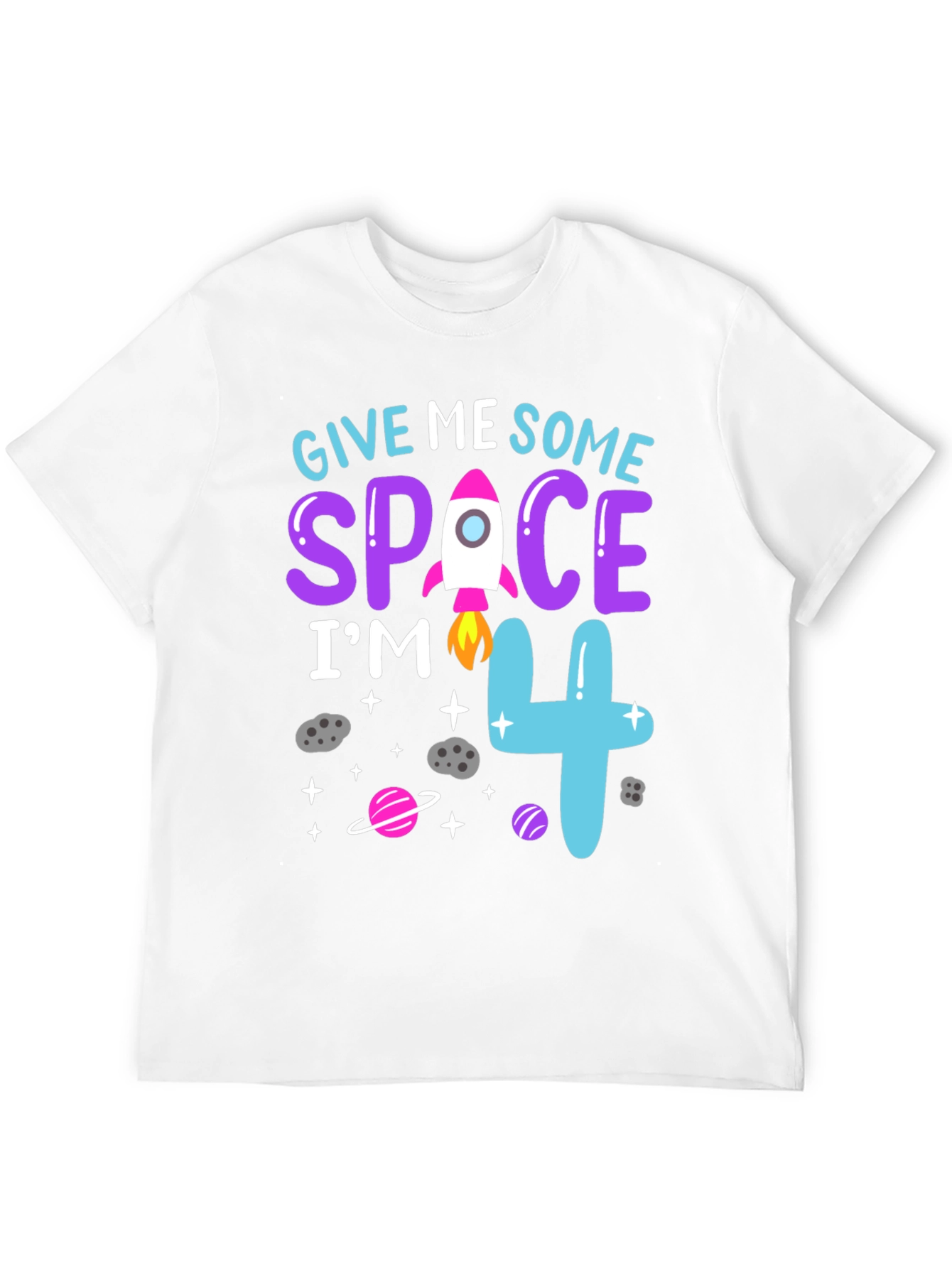 Give Me Some Space Im 4 Birthday Shirt