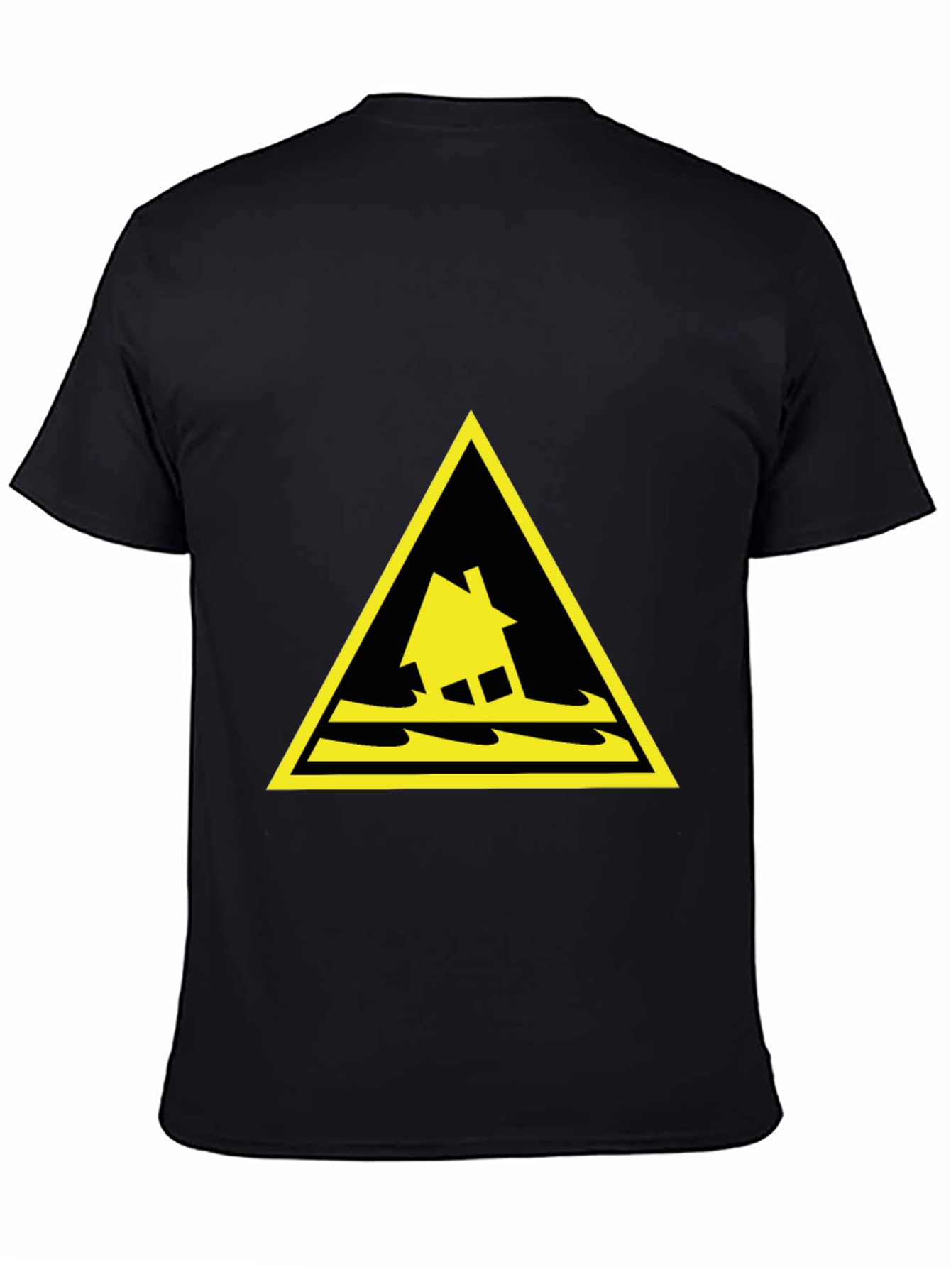 Flood Warning T-Shirt - Black Cotton Tee
