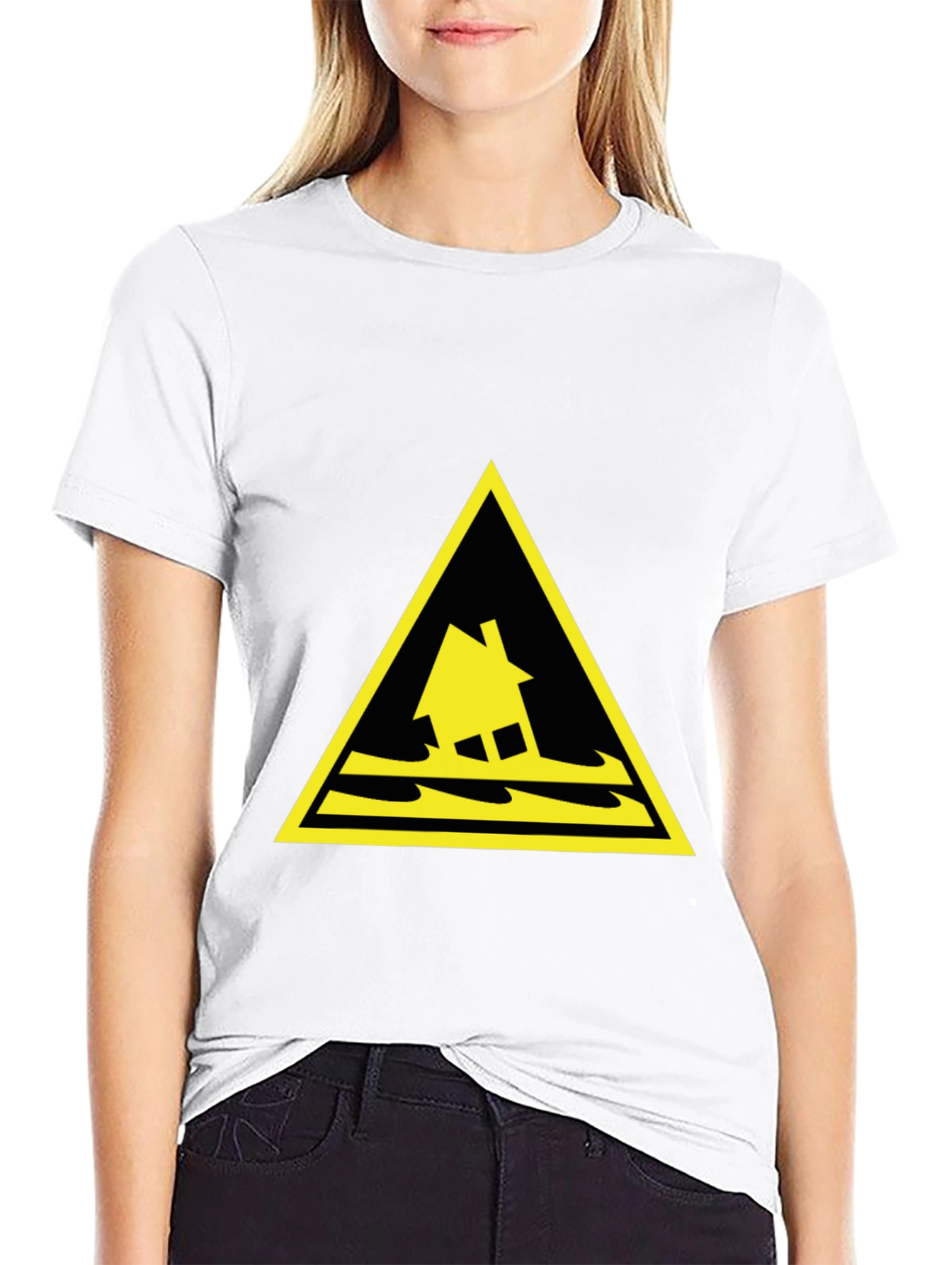 Flood Warning T-Shirt - Black Cotton Tee