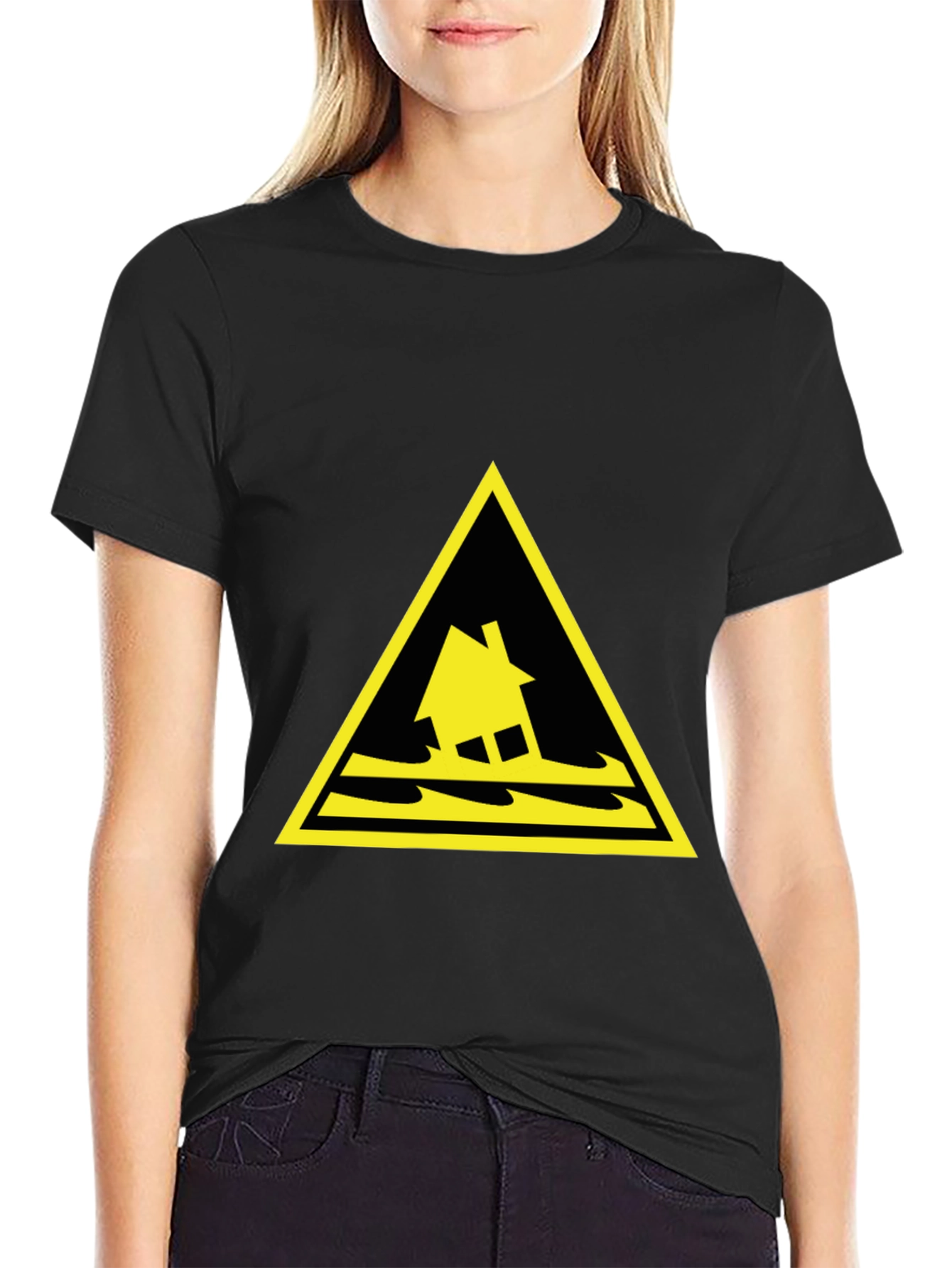 Flood Warning T-Shirt - Black Cotton Tee