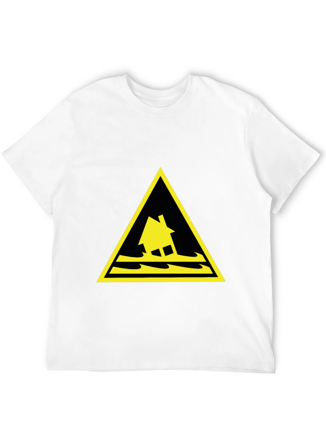 Flood Warning T-Shirt - Black Cotton Tee