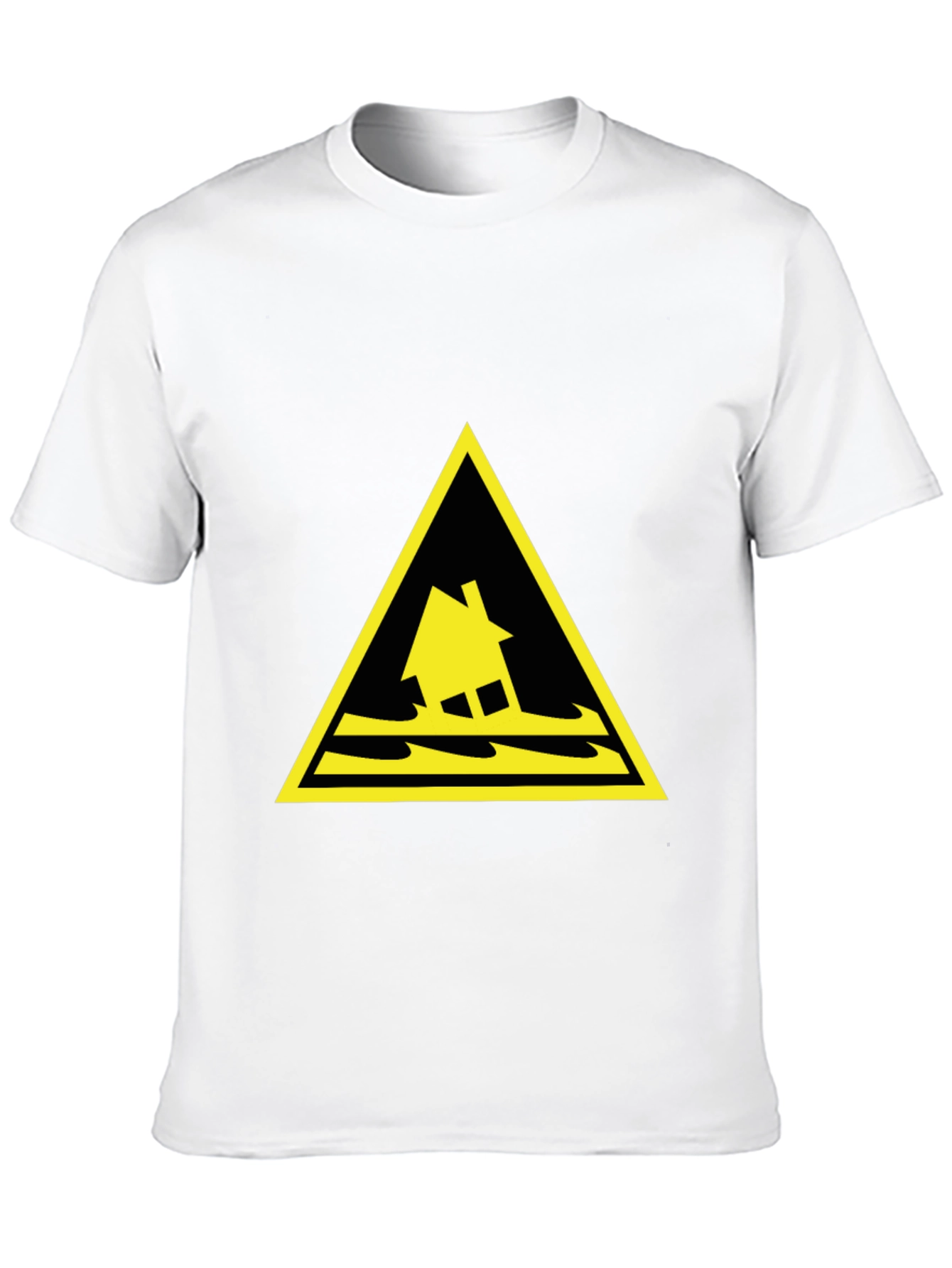 Flood Warning T-Shirt - Black Cotton Tee