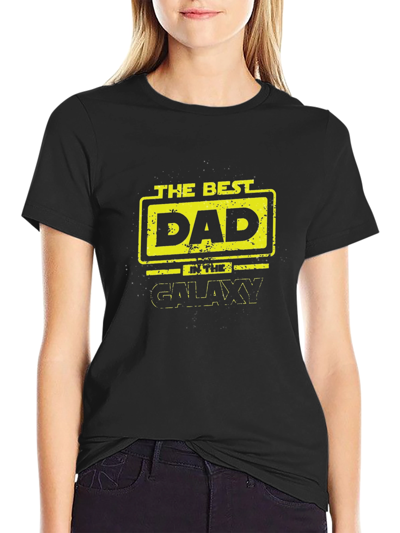 Best Dad in the Galaxy Mens Graphic T-Shirt