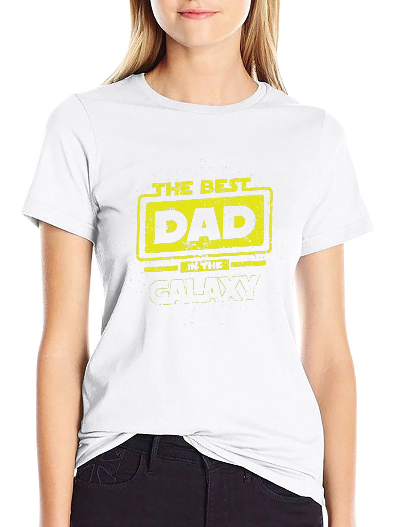 Best Dad in the Galaxy Mens Graphic T-Shirt