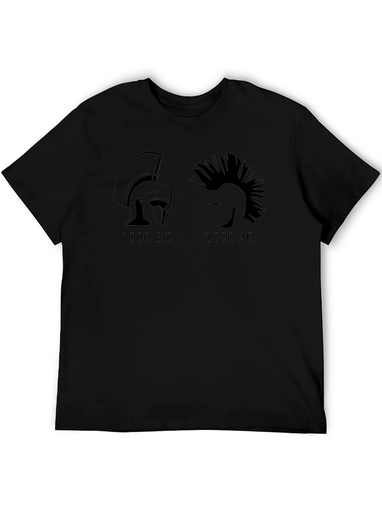 1000 BC vs 2000 AD Funny T-Shirt