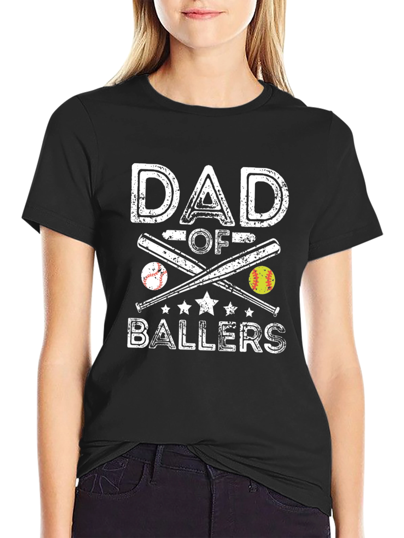 Dad of Ballers Graphic T-Shirt