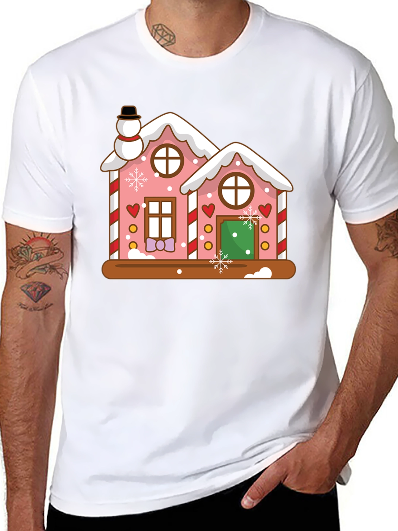 Gingerbread House Christmas T-Shirt