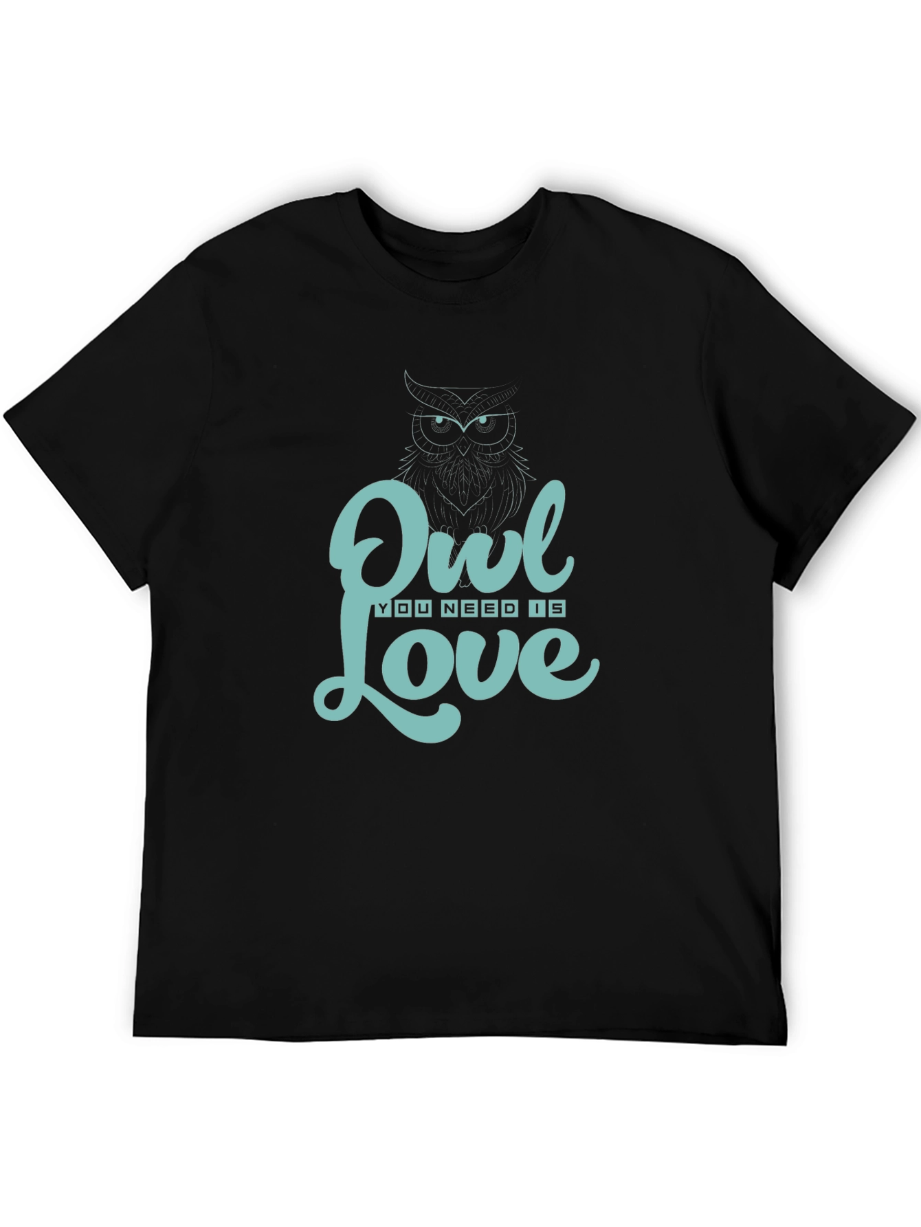 Owl You Need Is Love T-Shirt - Black