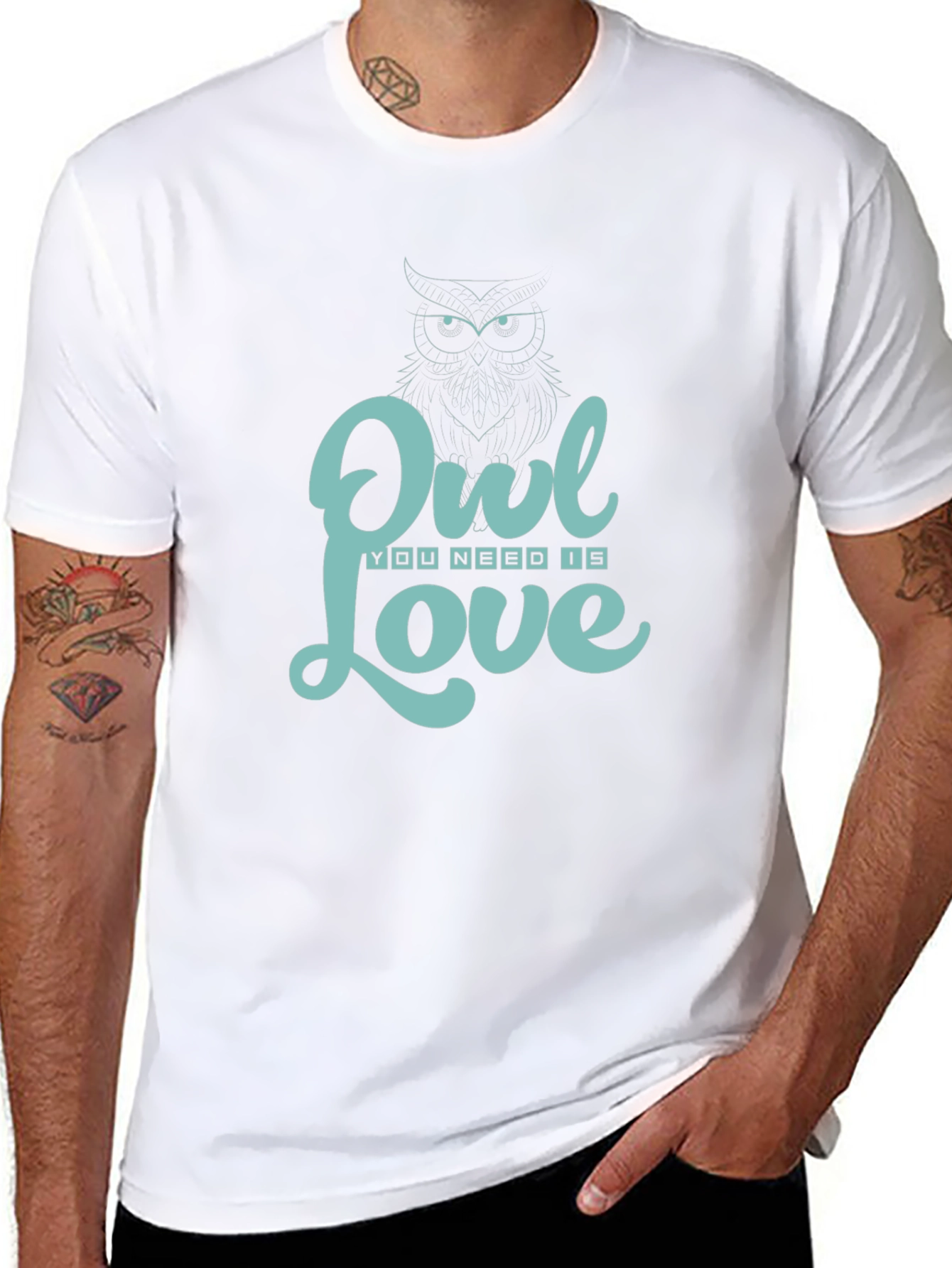 Owl You Need Is Love T-Shirt - Black