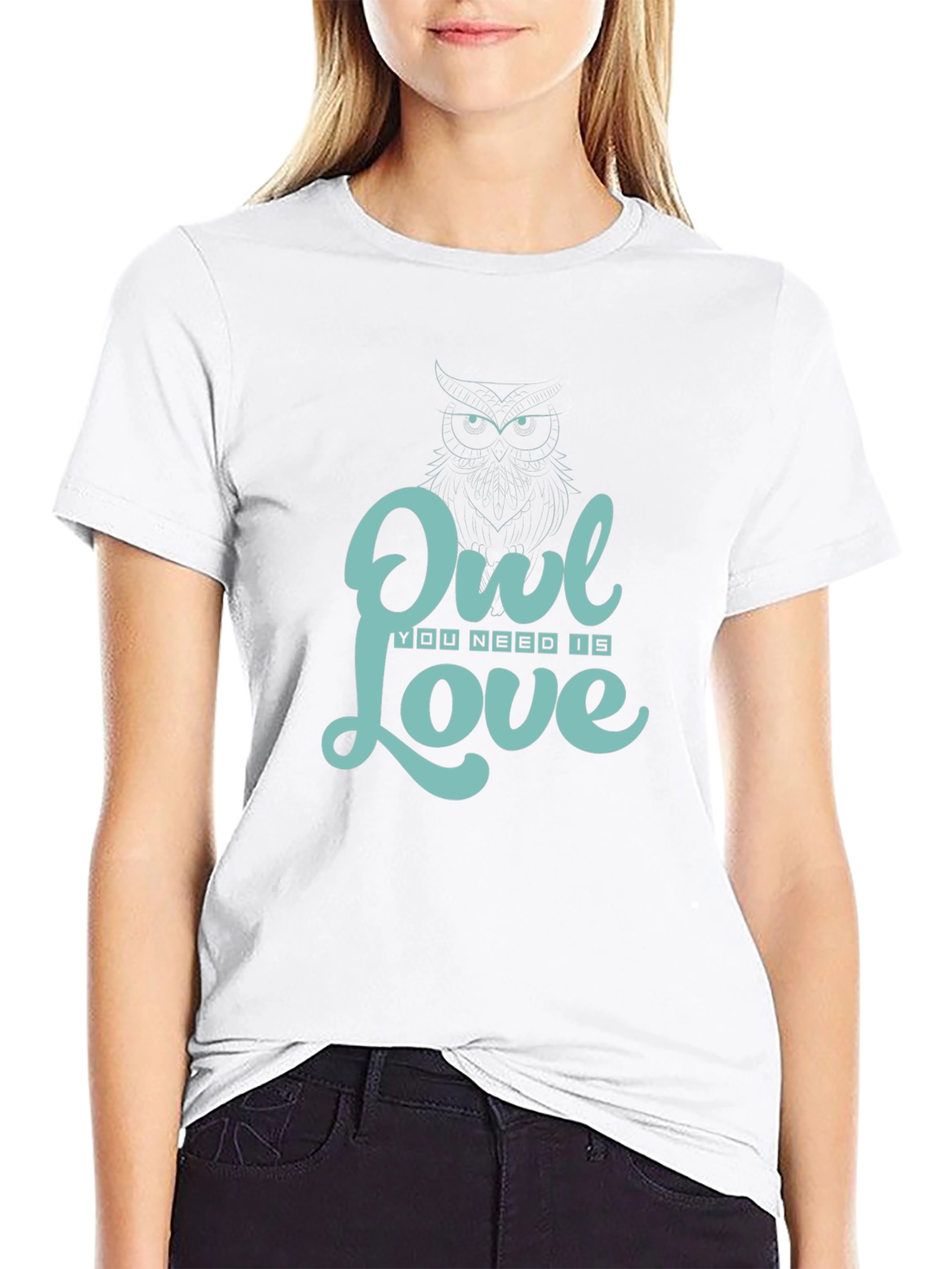 Owl You Need Is Love T-Shirt - Black