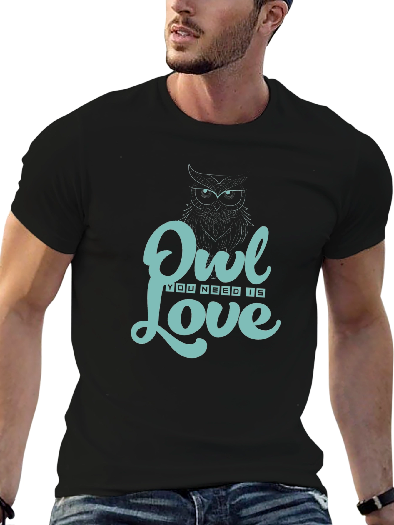 Owl You Need Is Love T-Shirt - Black
