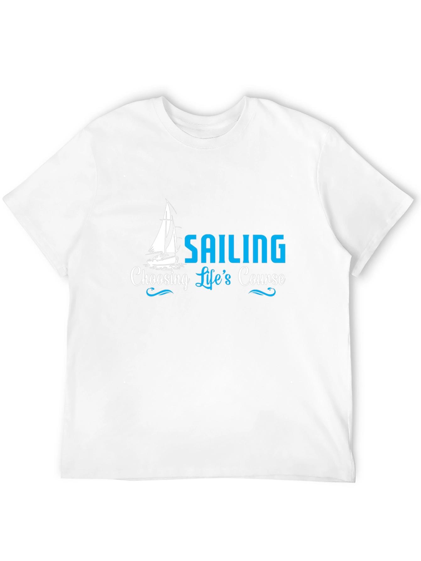 Sailing Lifes Course Black T-Shirt