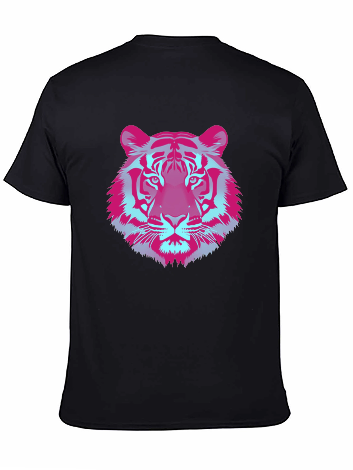Vaporwave Tiger Graphic Tee - Cool Retro Style
