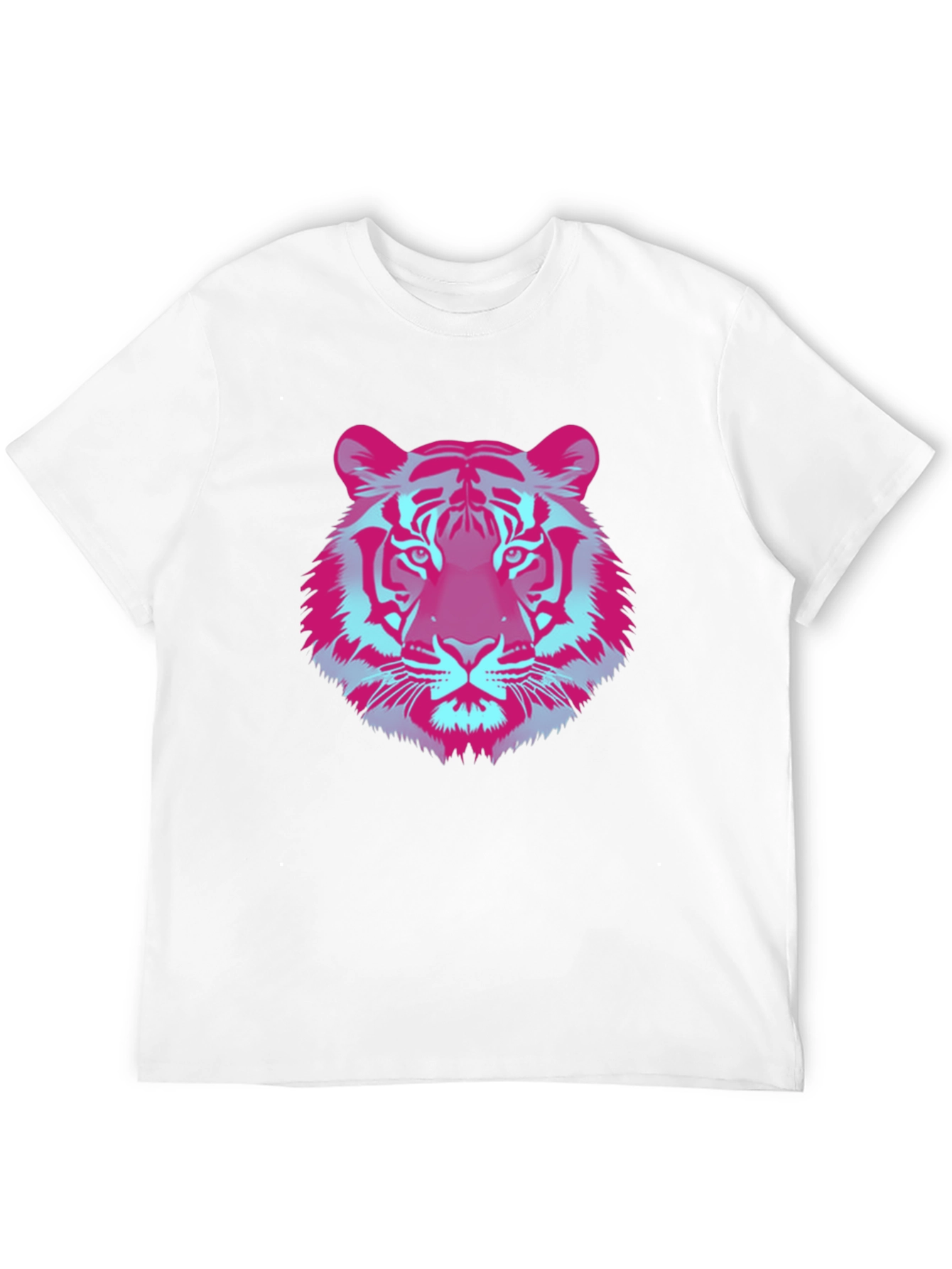 Vaporwave Tiger Graphic Tee - Cool Retro Style