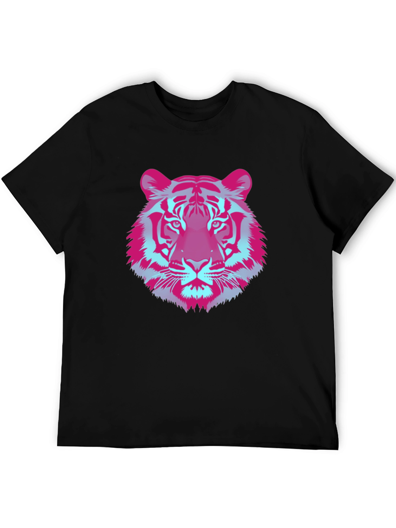 Vaporwave Tiger Graphic Tee - Cool Retro Style