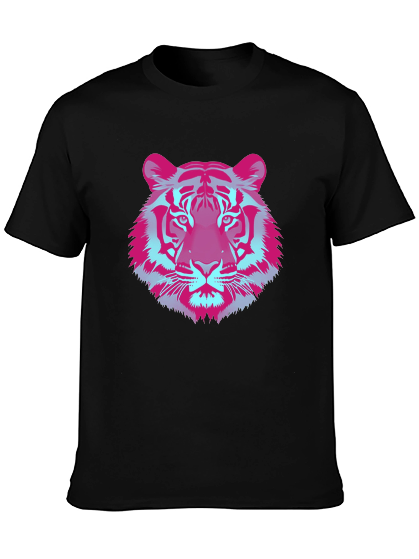 Vaporwave Tiger Graphic Tee - Cool Retro Style
