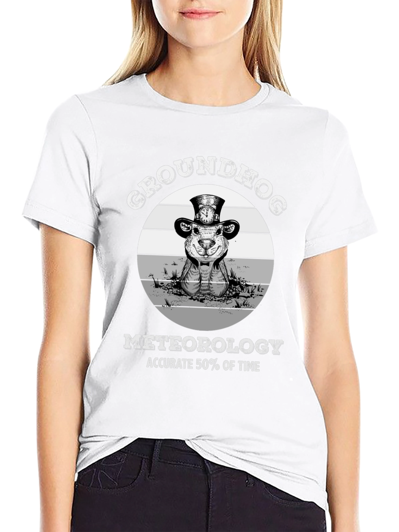 Groundhog Day T-Shirt: Accurate 50% of the Time Tee
