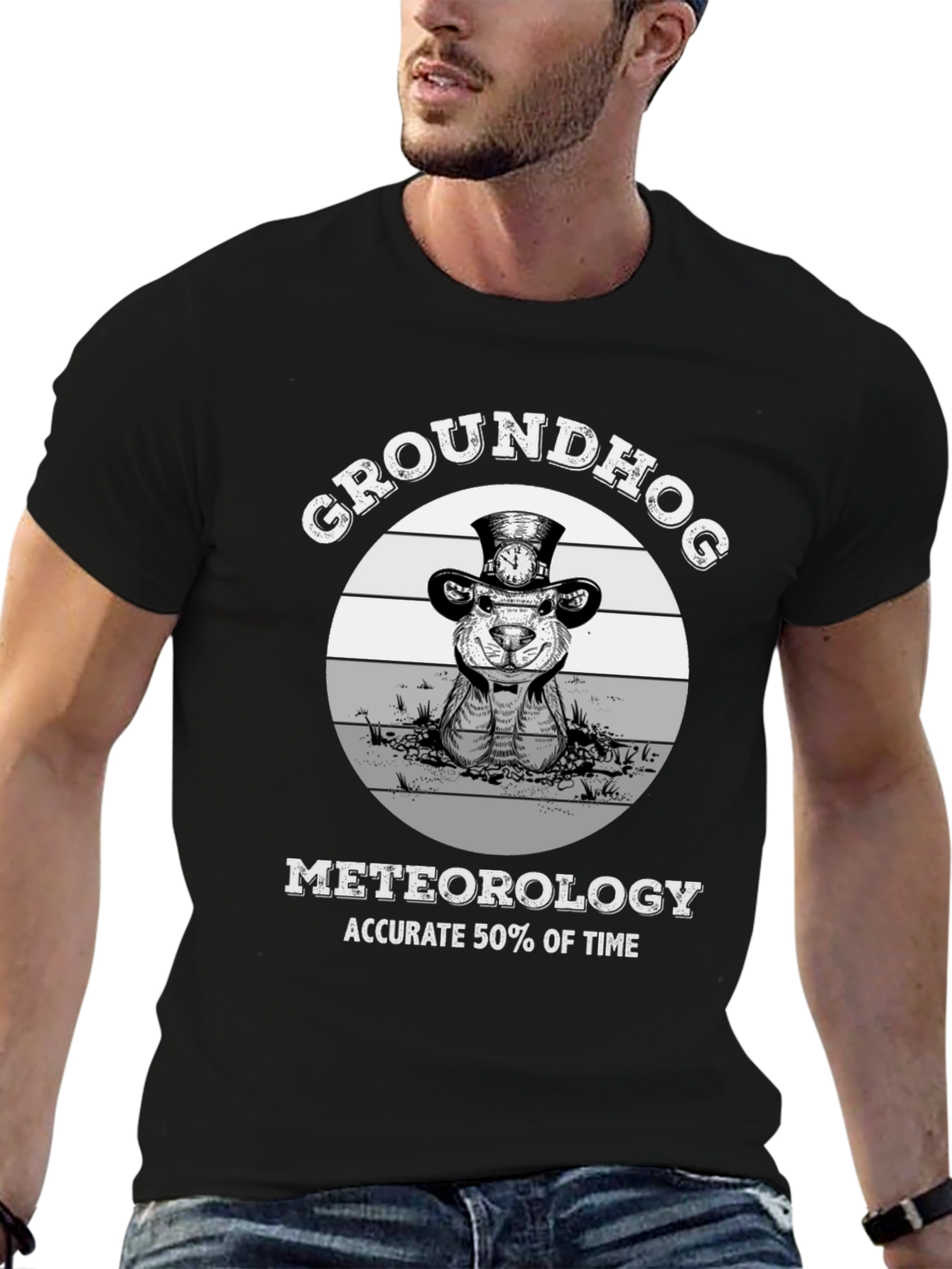 Groundhog Day T-Shirt: Accurate 50% of the Time Tee