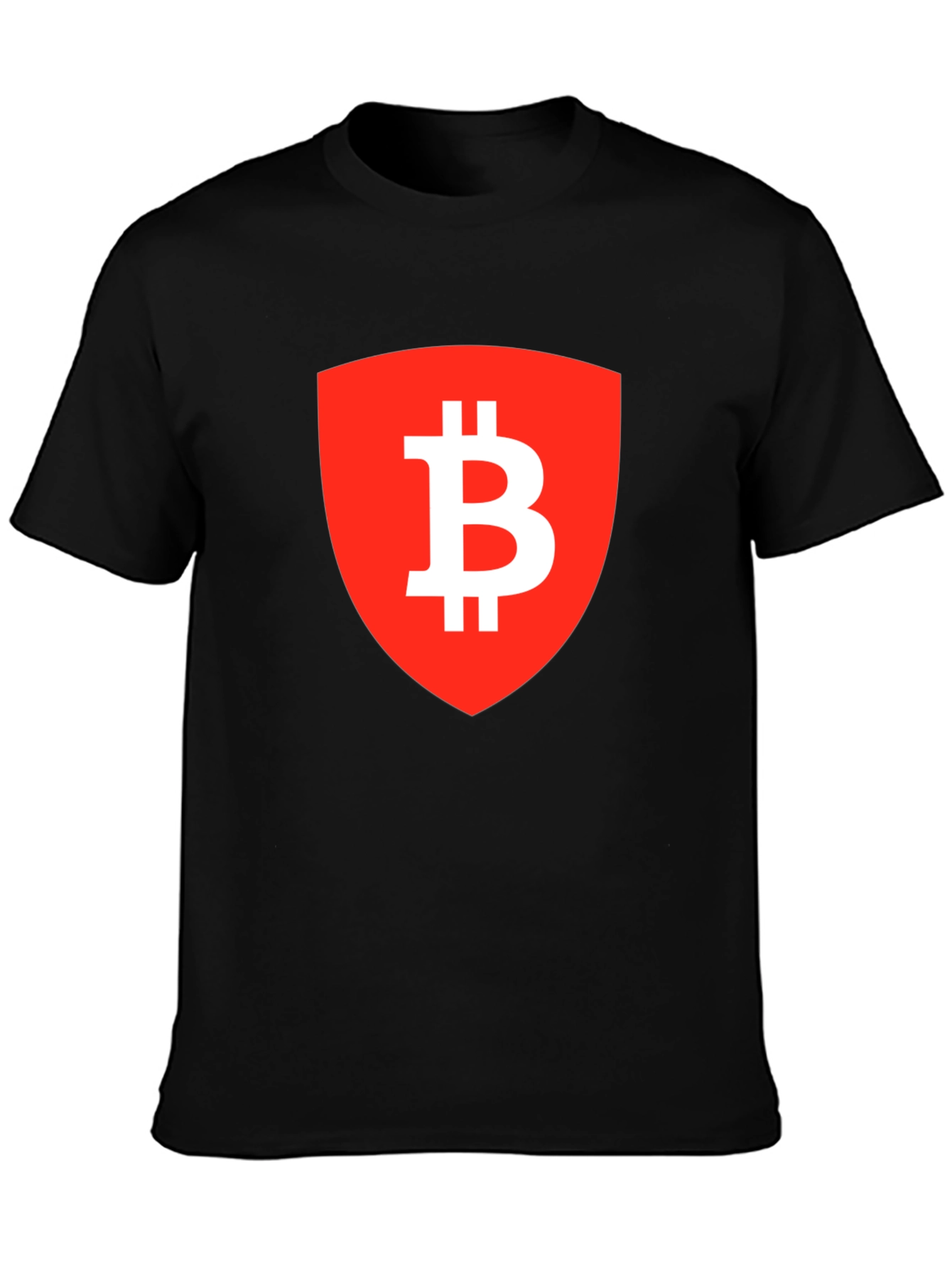 Bitcoin Shield Graphic Tee - Crypto Enthusiast T-Shirt