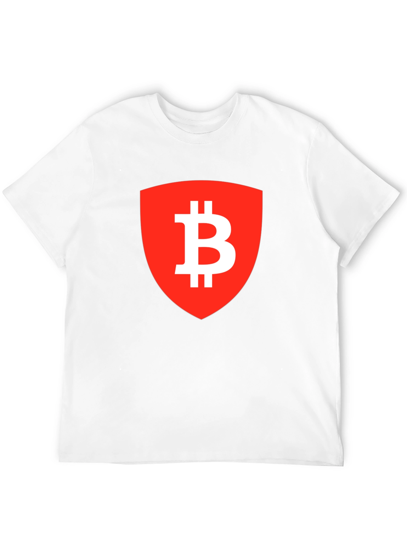 Bitcoin Shield Graphic Tee - Crypto Enthusiast T-Shirt