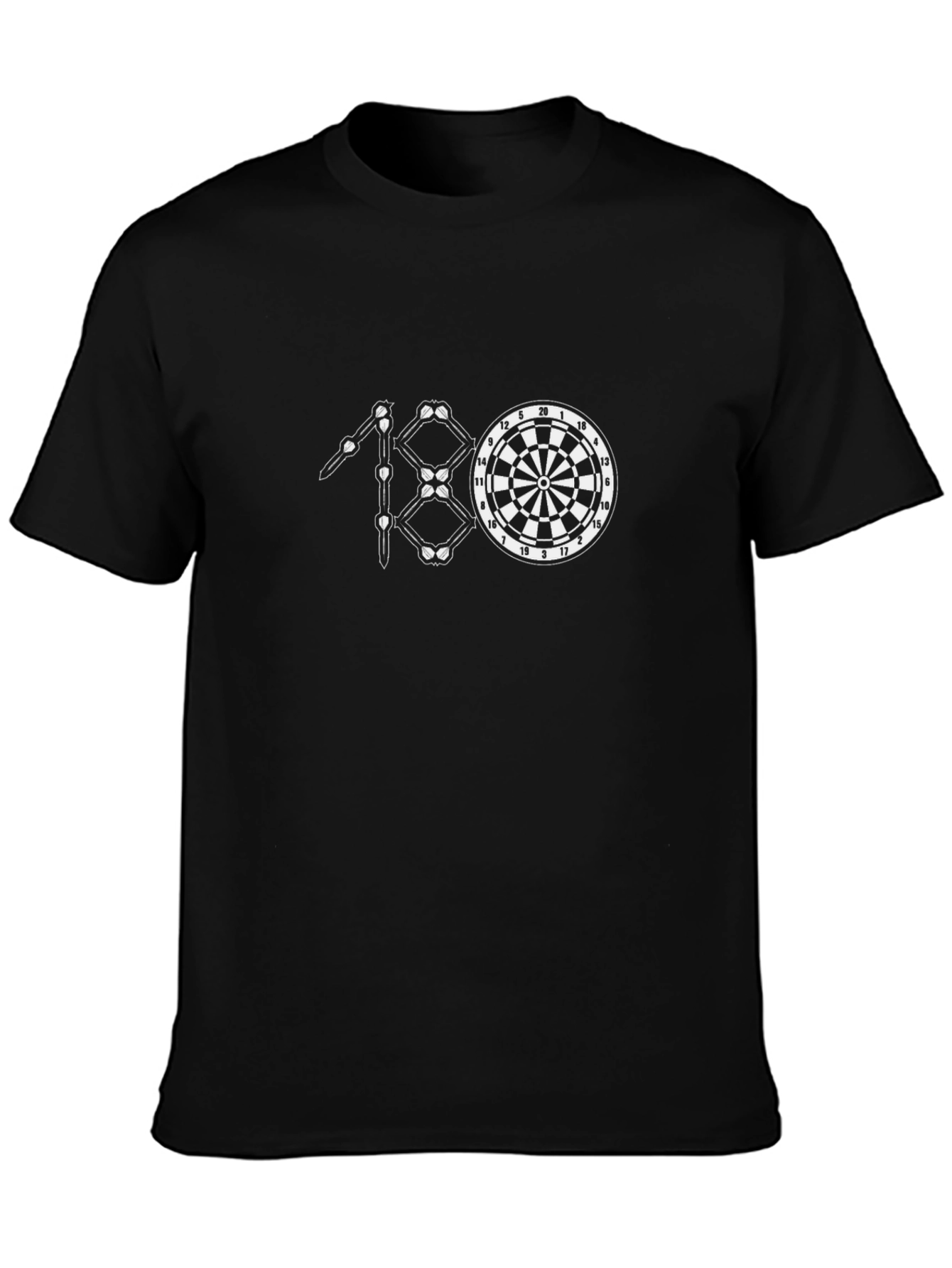 180 Darts T-Shirt - Bullseye Dartboard Tee