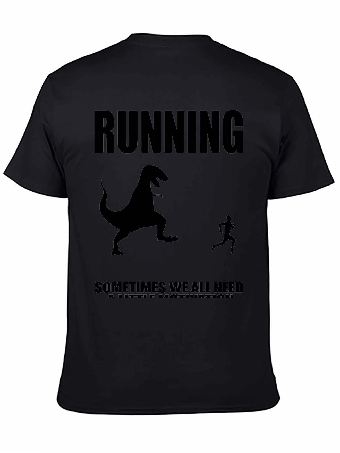 Running Motivation T-Shirt - Dinosaur Chase Graphic Tee
