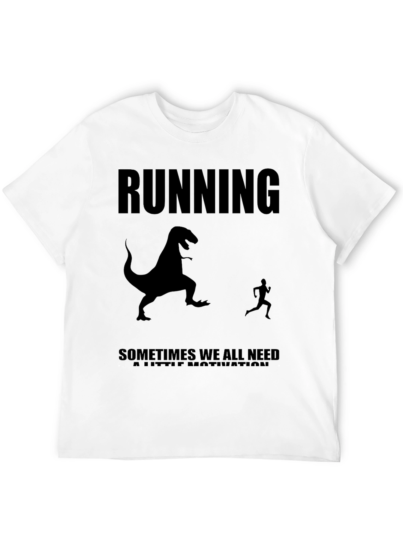 Running Motivation T-Shirt - Dinosaur Chase Graphic Tee