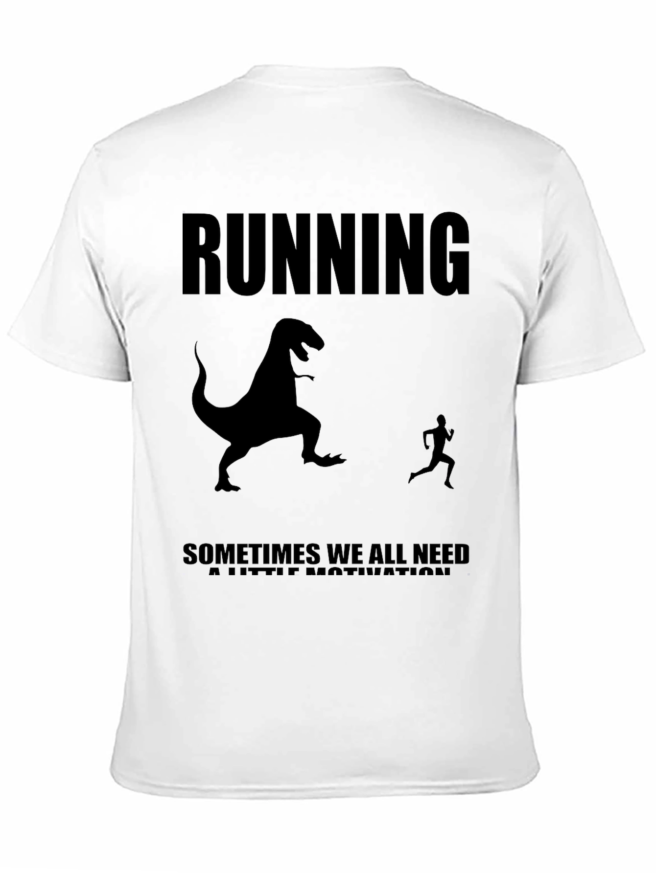 Running Motivation T-Shirt - Dinosaur Chase Graphic Tee