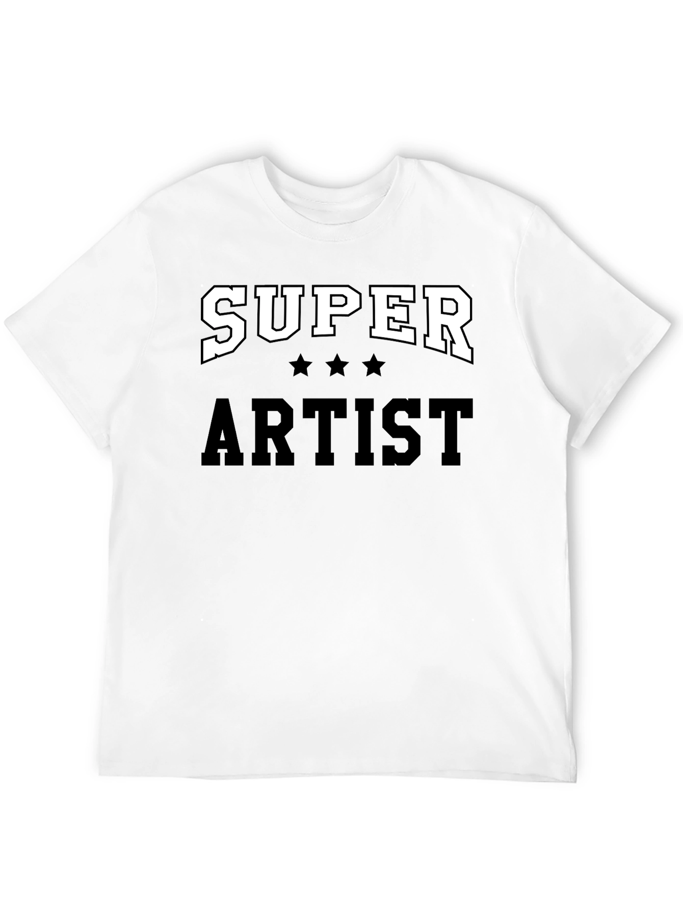 Super Artist Black Graphic T-Shirt