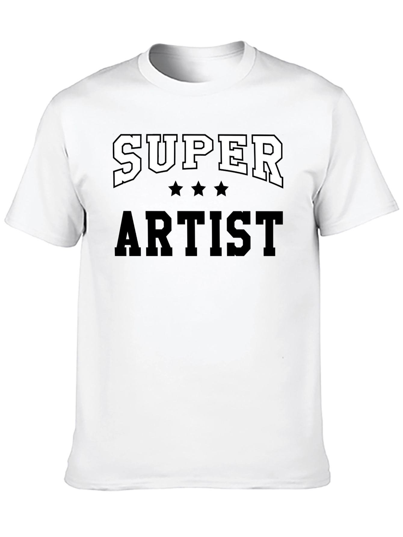 Super Artist Black Graphic T-Shirt