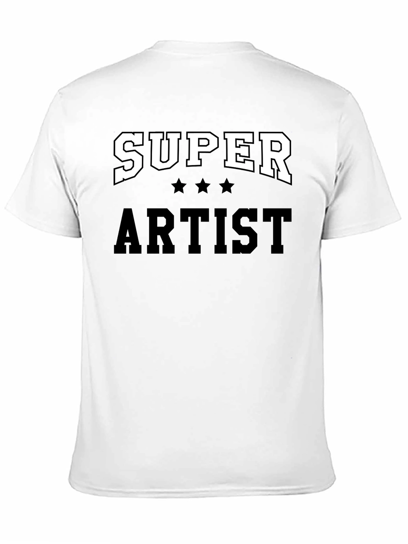 Super Artist Black Graphic T-Shirt