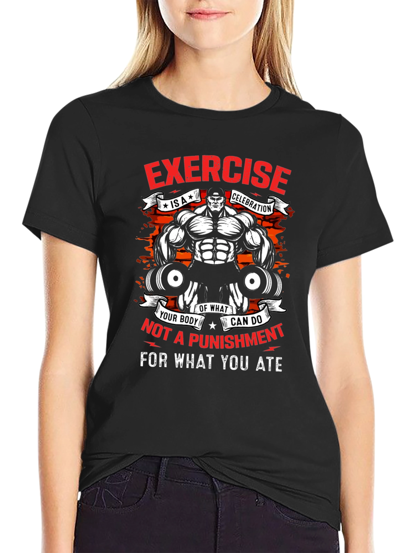 Exercise Celebration Graphic T-Shirt