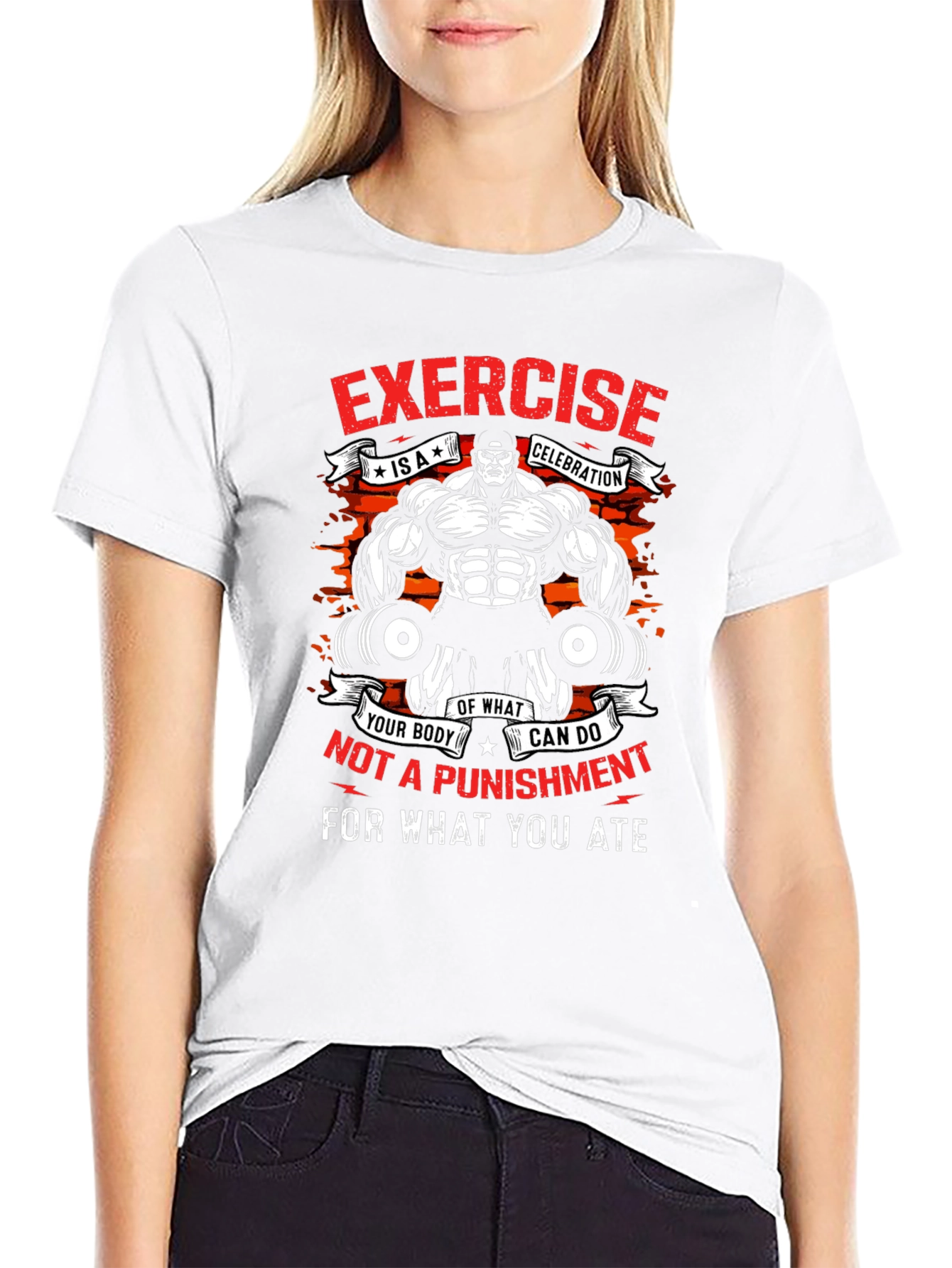 Exercise Celebration Graphic T-Shirt
