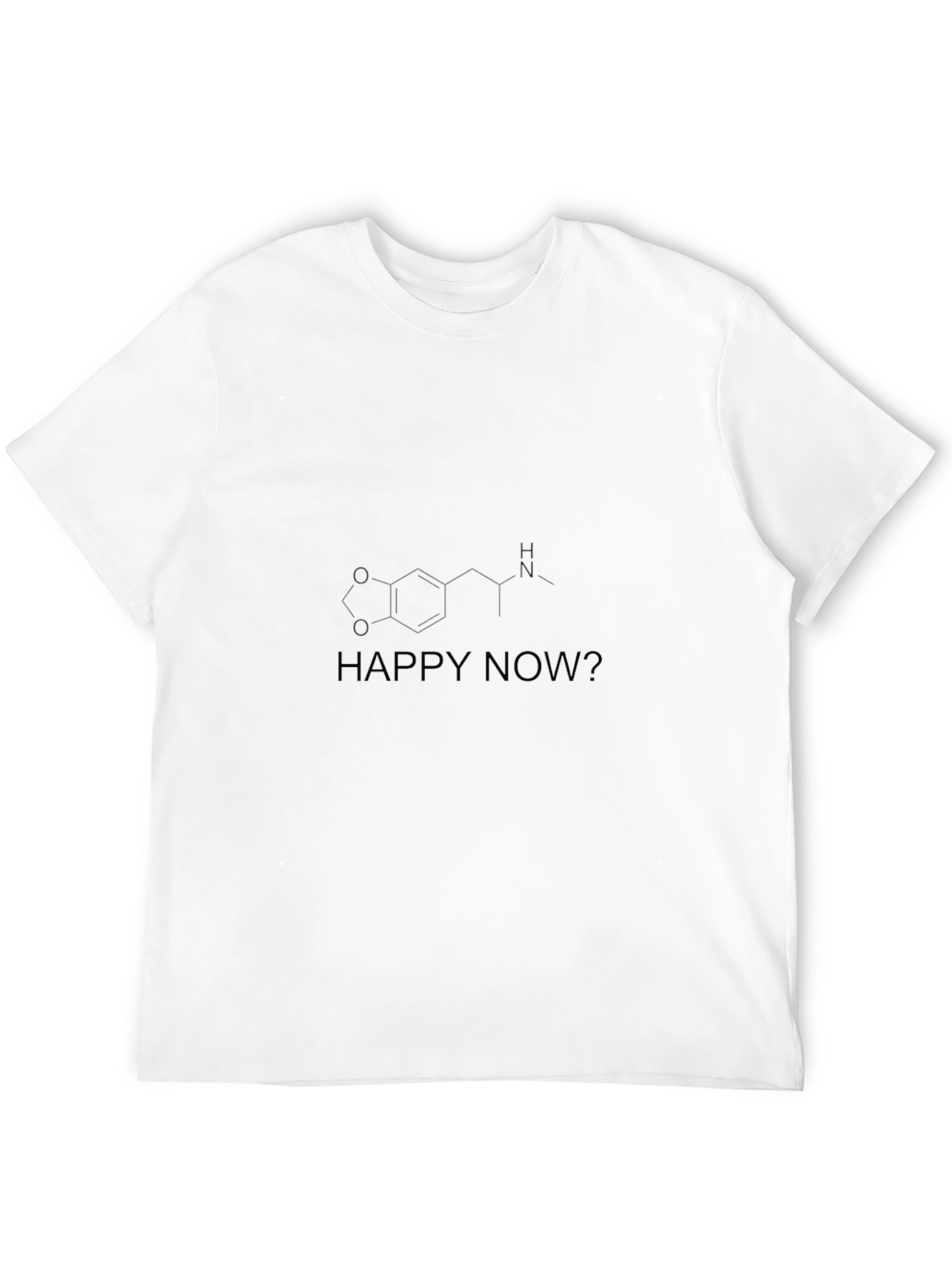 Happy Now? Graphic Tee - Black T-Shirt