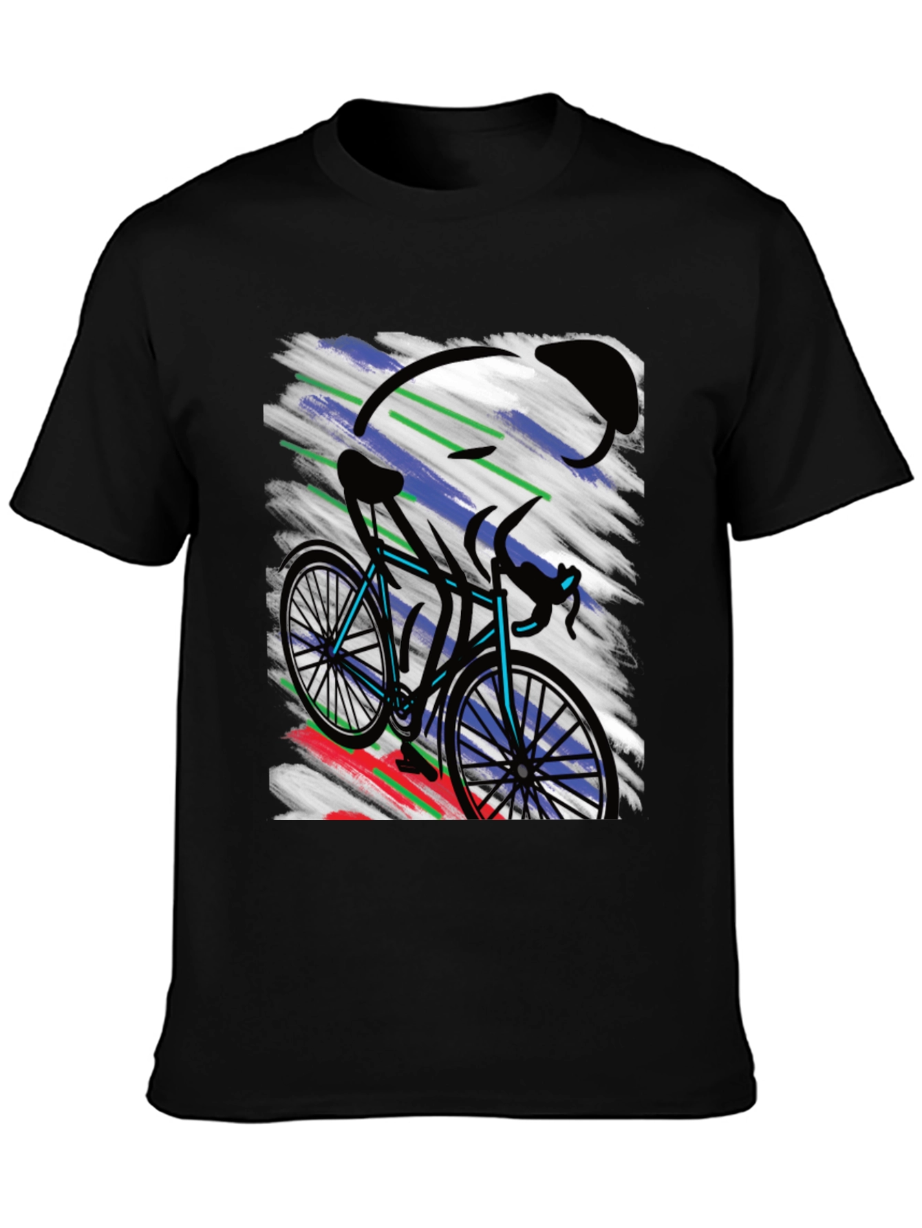 Cycling Art T-Shirt - Bike Rider Graphic Tee