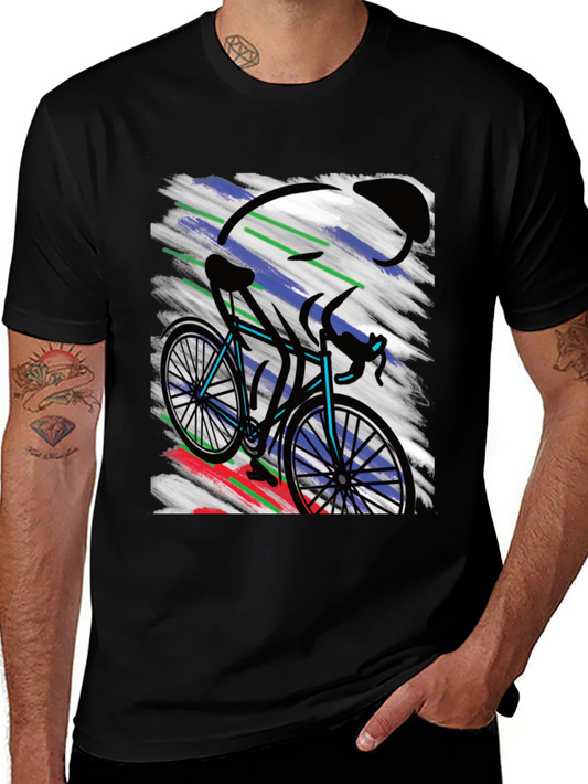 Cycling Art T-Shirt - Bike Rider Graphic Tee